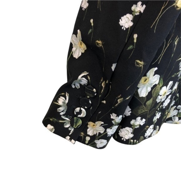 NEW ERDEM Black Daffodil Cady Blazer - Picture 13 of 15